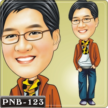 男生人像Q版漫畫PNB-123